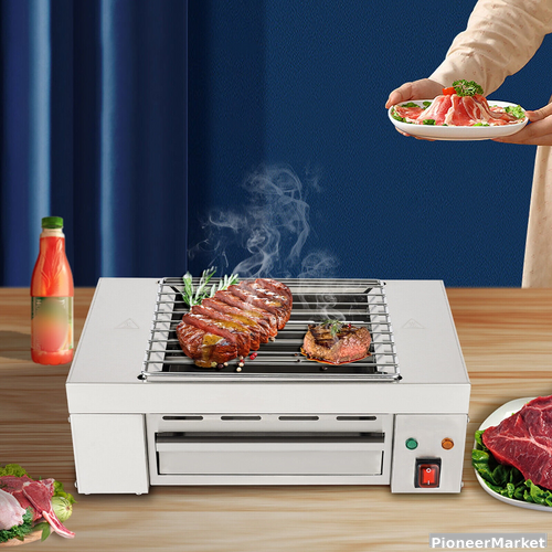 PioneerMarket Commercial Grade Tabletop Electric BBQ Grill