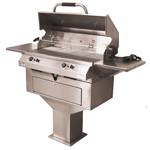 ElectriChef Ruby 32”  Pedestal- Base Dual Control  Outdoor Electric Grill