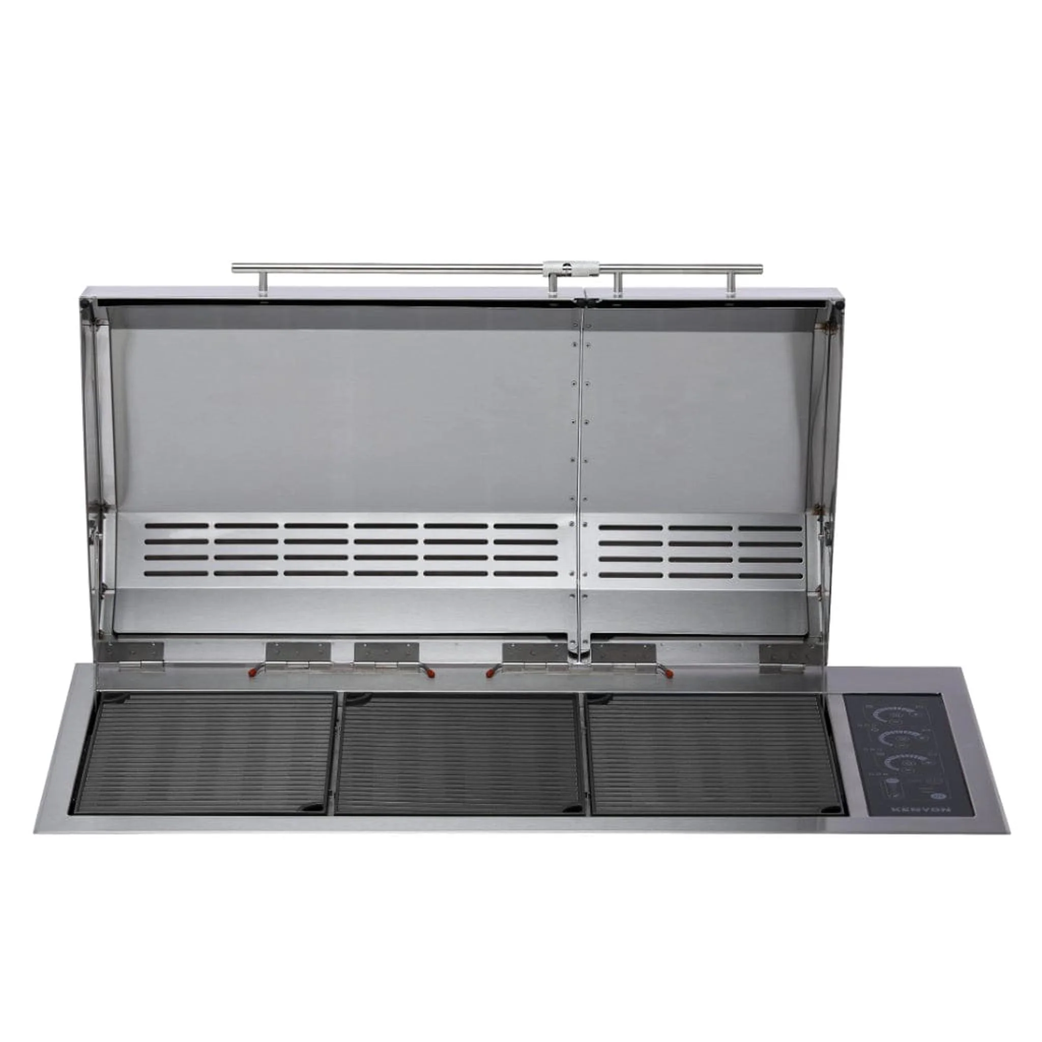 Kenyon Big American 41" 240V 3-Burner Two-Lid Built-In Electric Grill With IntelliKEN Touch Control