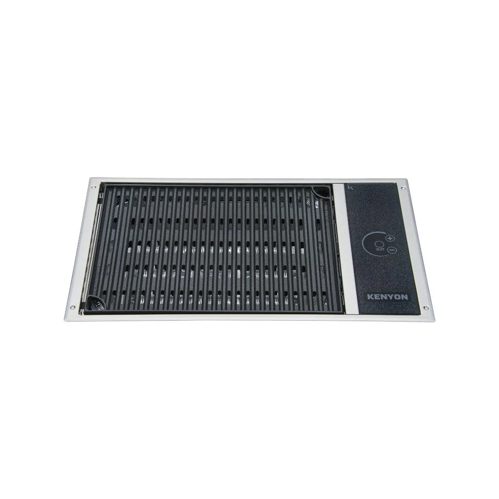 Kenyon Frontier 21" 1-Burner Built-In 240V No Lid Electric Grill With Pigtail Hardwire Plug